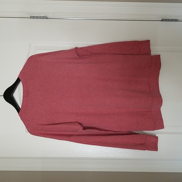 NWOT Women's Mama Bear Loose Round Neck Long Sleeve T-shirt Brick Red Size L - Picture 2 of 7